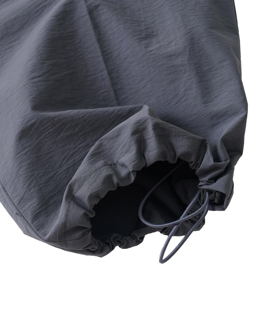 ANALOG MOOD Semi-Wide String Cargo Pants (Charcoal)