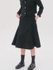 Acud Alpaca Tweed Flare Skirt _Black
