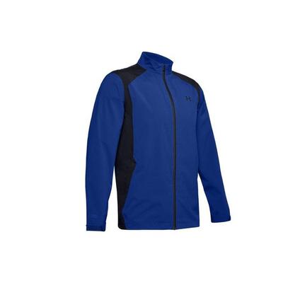 Portrush Rain Logo Print Contrast Collar Jacket Men Jacket Blue 1352108-400