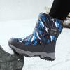 Neuzugang Winter Kinderschuhe Plüsch Wasserdichtes Gewebe Rutschfeste Mädchen Gummisohle Schneestiefel Mode Warme Outdoorstiefel