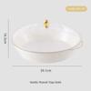 New Transparent Buffet Food Tray Large Capacity with Lid Fruit Plate Drop-proof Plastic Storage Box Desktop Storage