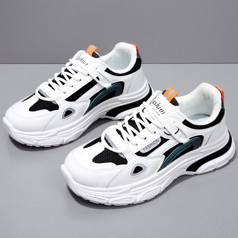 

Женские кроссовки для бега, повседневные, для девочек, для студентов, на платформе, большие размеры, для увеличения роста EU: 35 чёрный