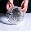 Glacier Pattern Glass Serving Bowl Set