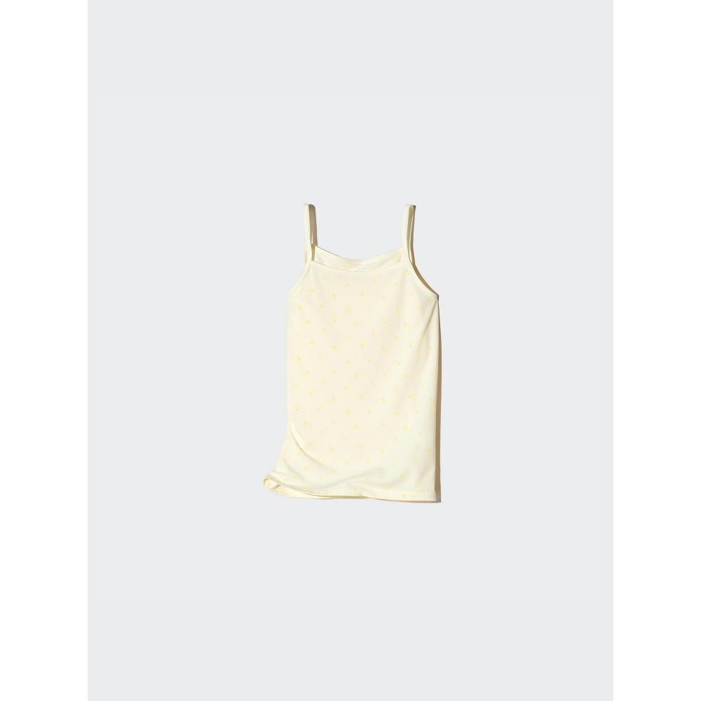 

Uniqlo Девочки Airism Хлопковая смесь Камзол с принтом 41 YELLOW/KIDS 110