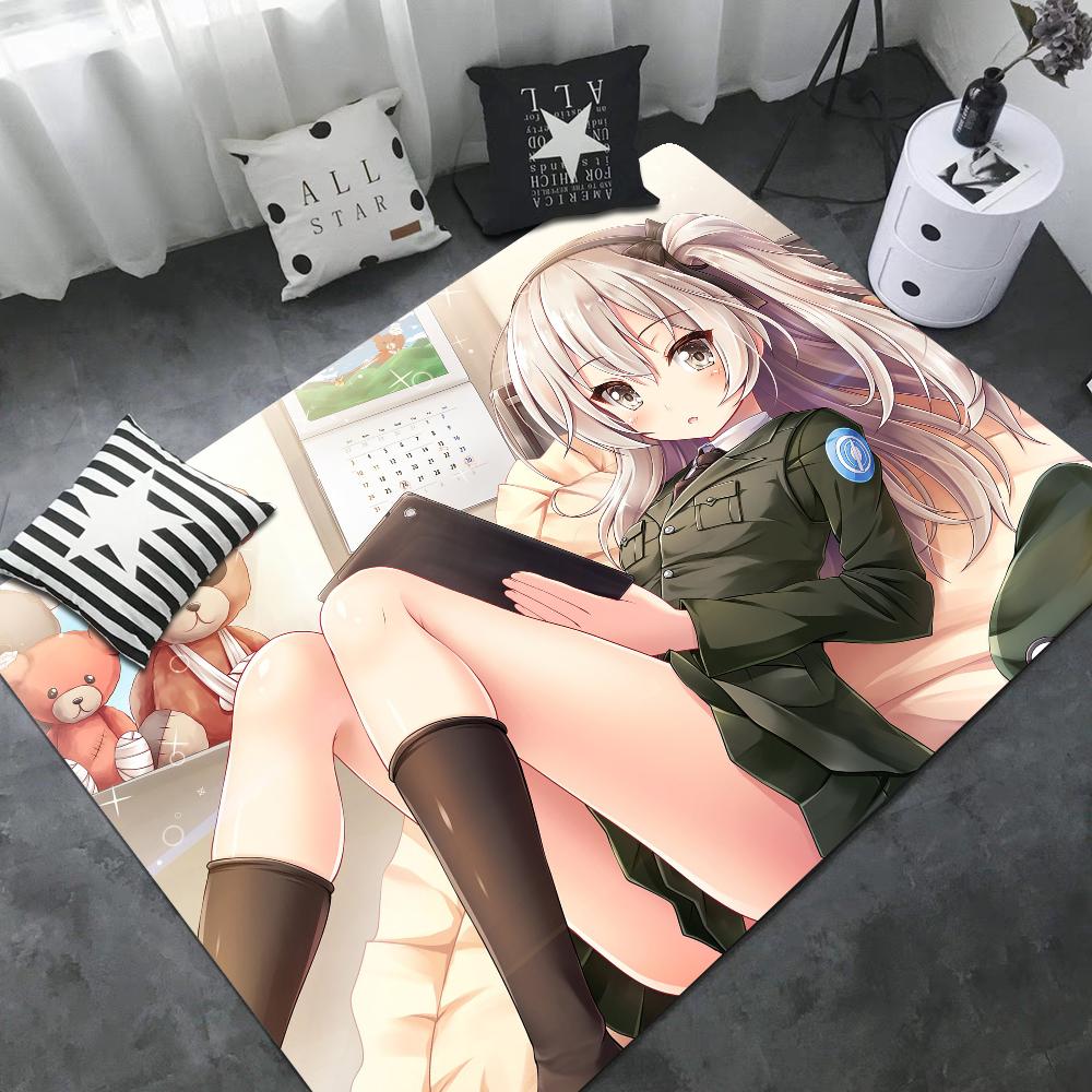 GIRLS Und PANZER Fußmatte Kinderzimmer Schlafzimmer Dekoration Balkon Anti-Rutsch Fußabtreter Wohnzimmer Willkommensmatte
