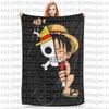 Luffy one piece Throw Blanket for Couch Fuzzy Soft Plush Blanket 50x60 Inches Multi-size Bedspread for All Seasons