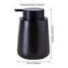 Functional Travel Ceramic Pump Bottle Convenient Ceramic 400ml Foaming Dispenser for Easy Carry of Liquid Toiletries