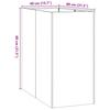 Planter Anthracite 40x80x80 cm Steel
