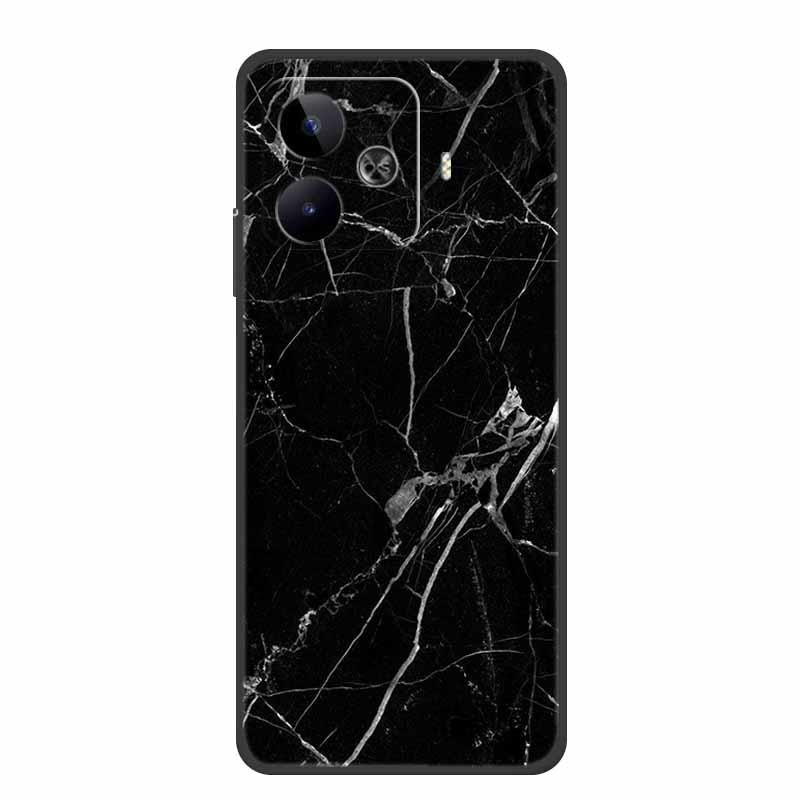 Case For Vivo iQOO Z9 Turbo Marble TPU Soft Silicone Back Cover For iQOOZ9 Turbo V2352A Phone Cases Shockproof Mica Painted Capa