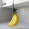Cabinet Door Banana Holder Monkey Hook, 3D Printed Under Kitchen Hanger Storage Funny for Design Hook Bananas, Keys, Bags, Hats, Coats Countertop
