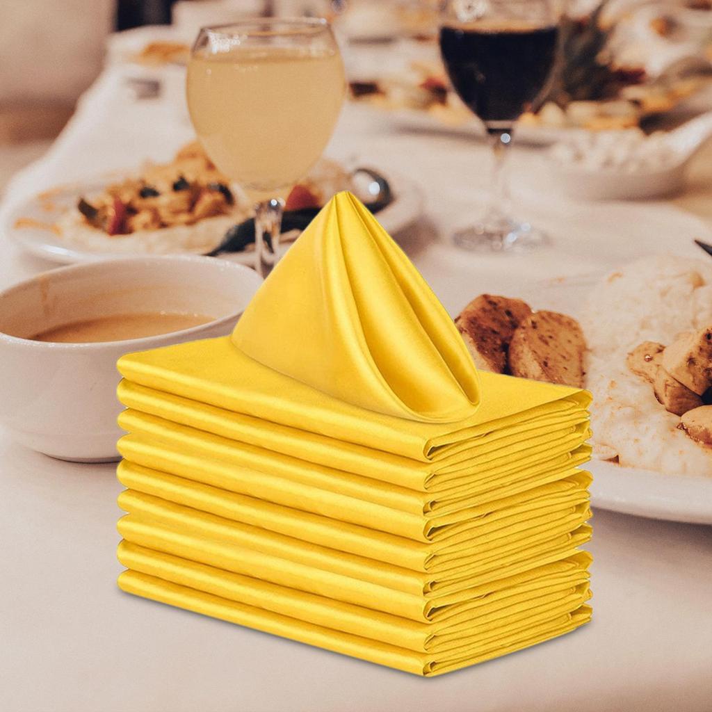 10x Weddings Party Napkins Portable Elegant for Events Banquets Weddings 