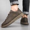 Fashion 2025 New Fashion Designer Leather Casual Sneakers for Men Spring Autumn Soft-soled Casual Men's Board Shoes Plus Size 36-49