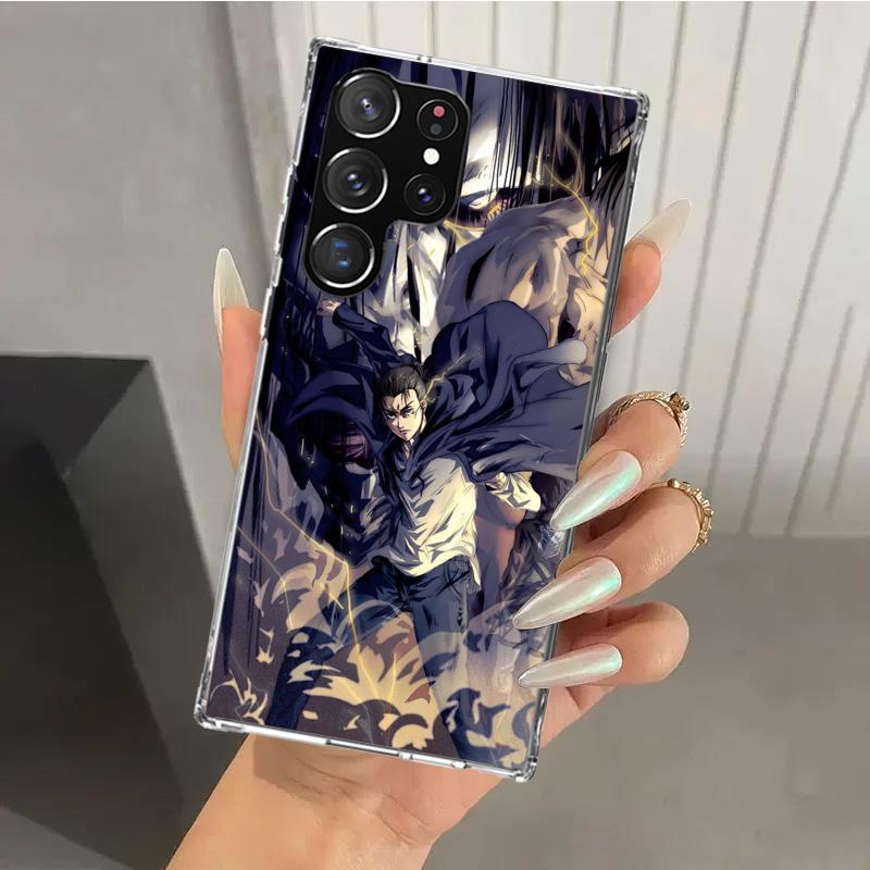Attack Anime Phone Case for Samsung Galaxy S26 S24 S23 Ultra S25 Edge S22 S21 Plus S20 FE + Soft Print Shell Funda Galaxy S25 S2