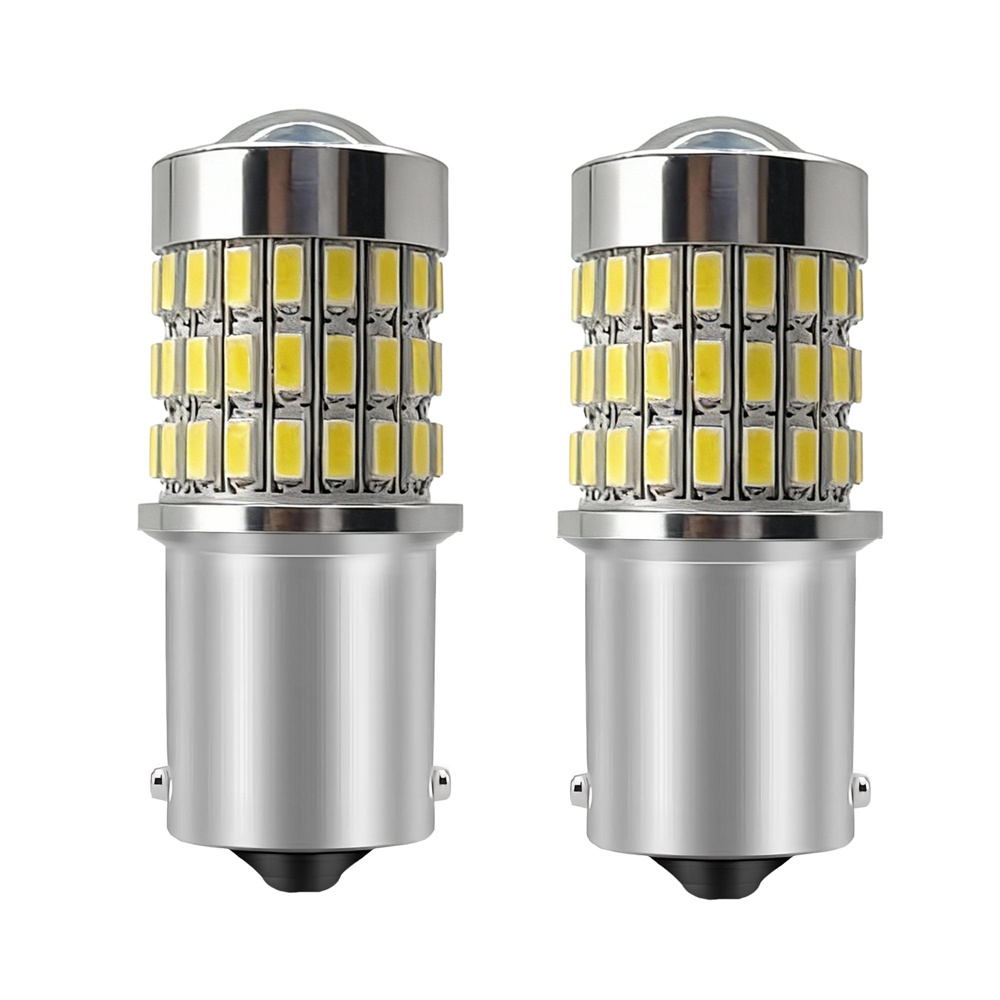 

2PCS 1156 BA15S Projector Lens Lights Canbus LED Daytime Running Light DRL For Dacia Dokker MPV Pickup Van 2012-2020 Car Light 2PCS 1156 BA15S