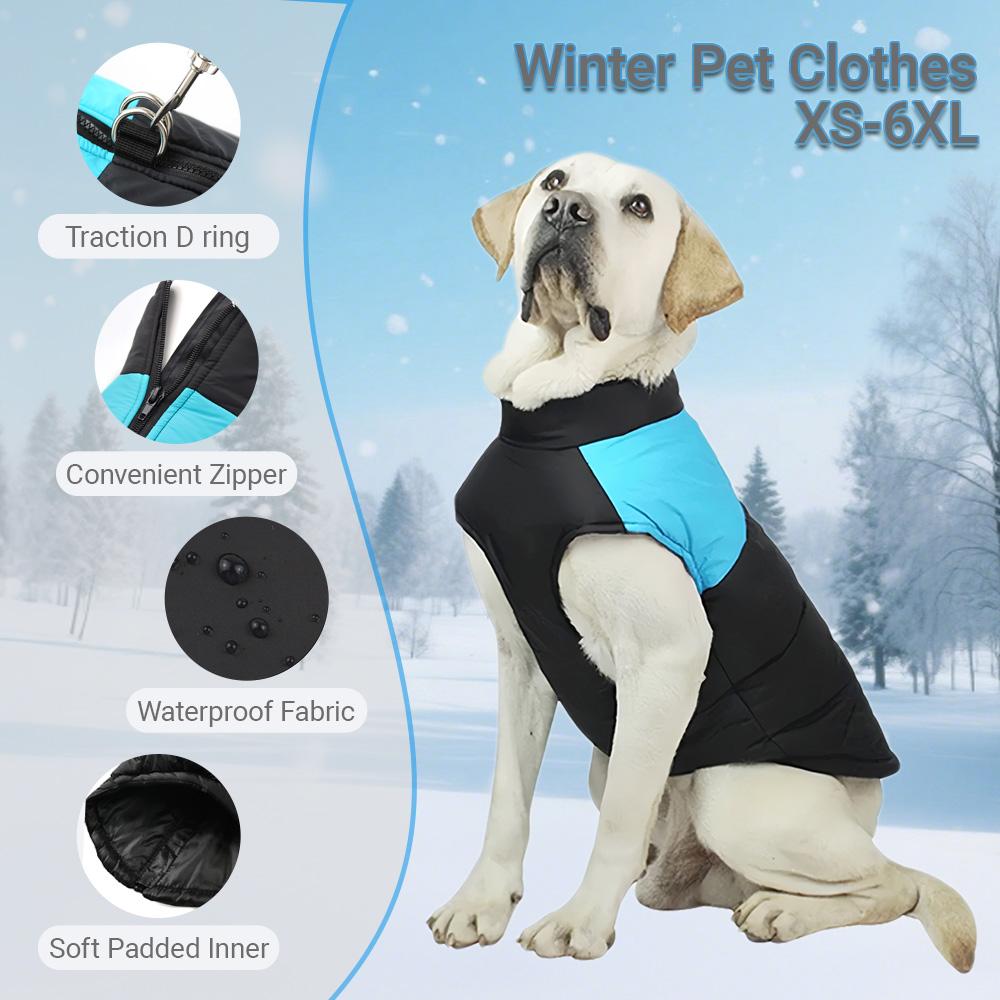 Waterproof Pet Jacket Winter Warm Dog Clothes For Small Large Dogs Cats Vest Puppy Coat Chihuahua Labrodor Costumes Overalls