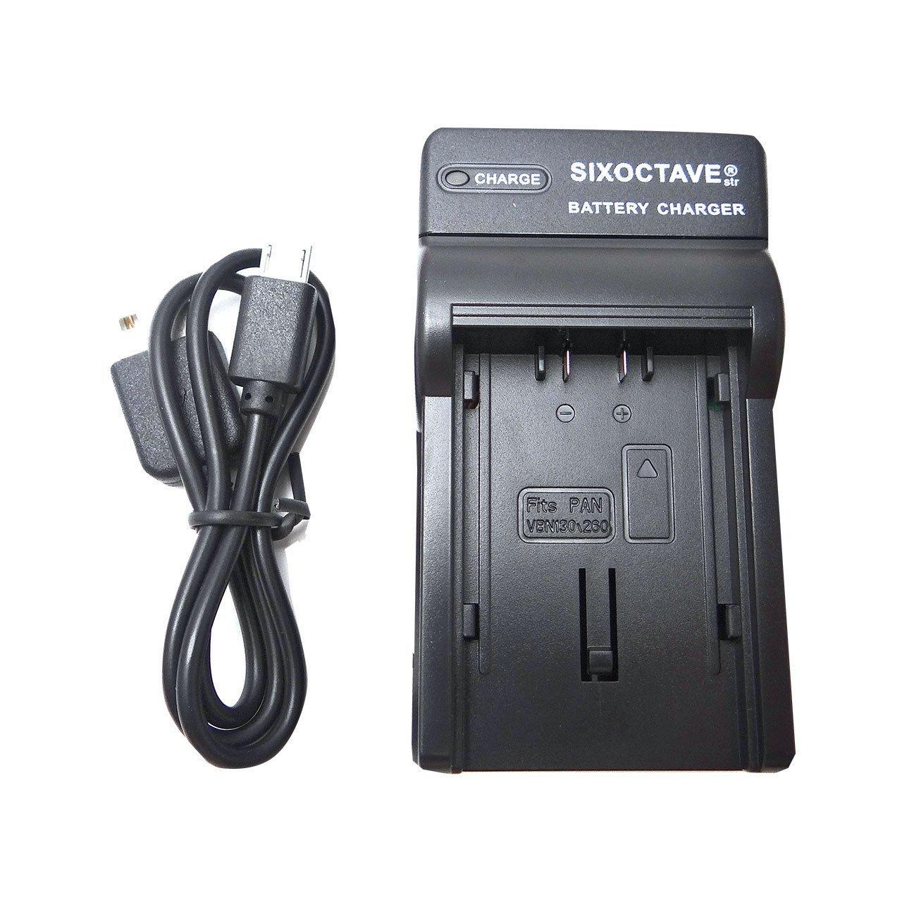 

str Compatible Camera USB Charger with both genuine manufacturer for Panasonic Camcorders and VW-BC20-K [Compatible models] VW-VBN260, VW-VBN130,