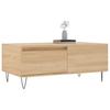  Coffee Table, Sonoma Oak 90x50x36.5 Cm Wood-based Material