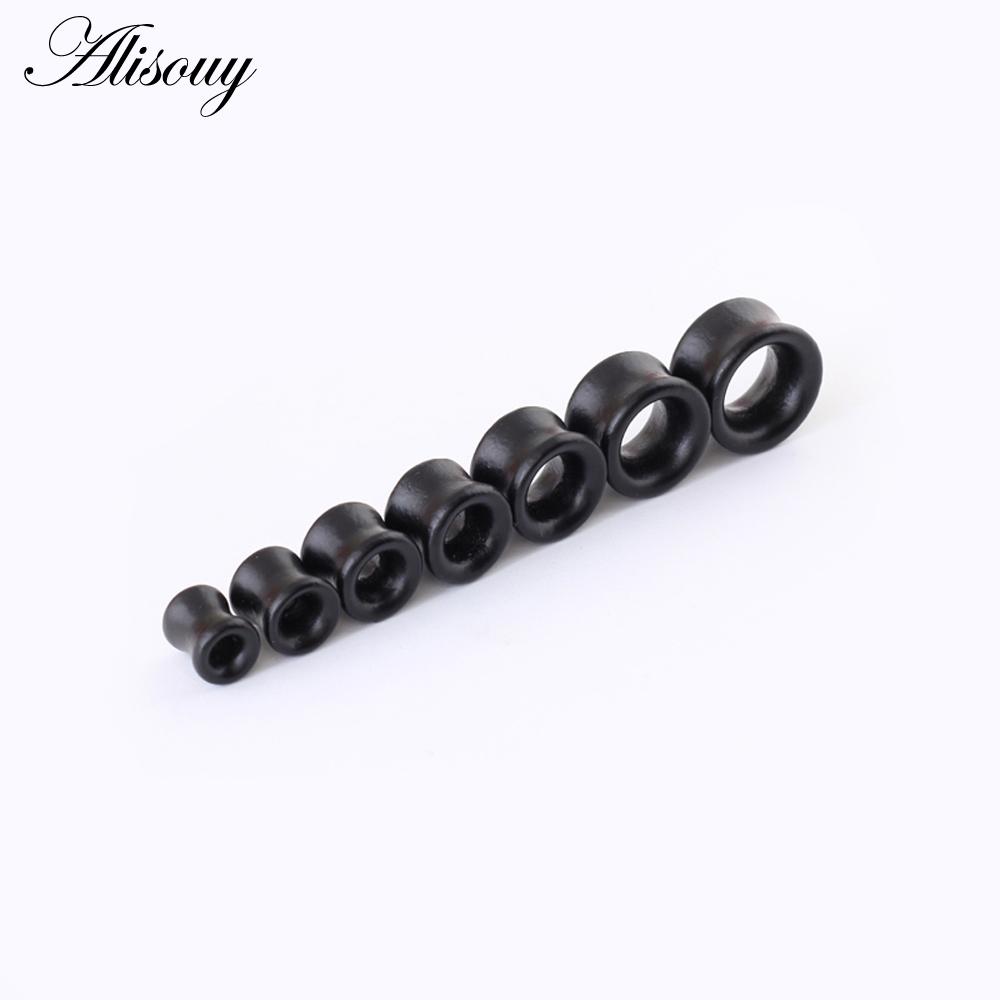 2ks módní tělové tunely špunty do uší big gauge piercing expander hnědý Bubinga růžové dřevo 8mm-20mm piercing body šperky pro muže