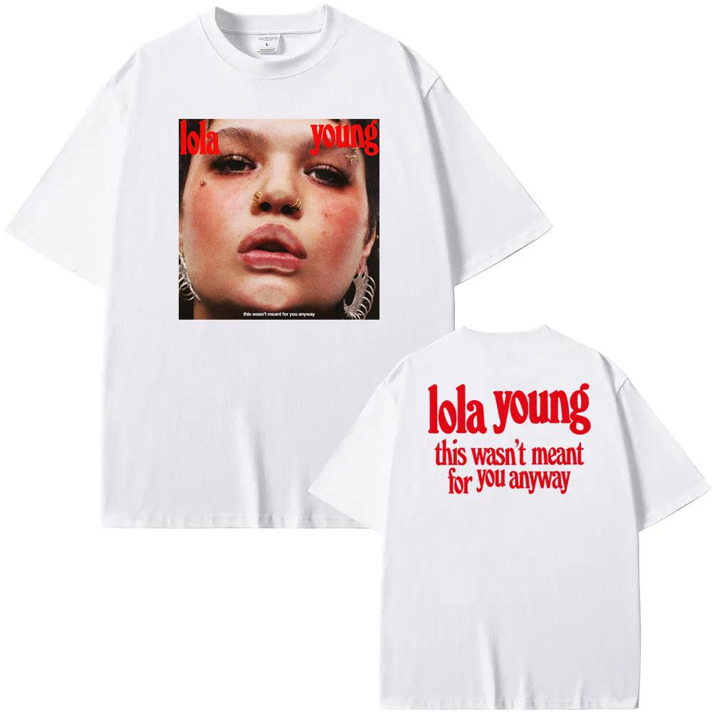LOLA YOUNG new Hip Hop Rapper T Shirt Street Hip-hopRapper Short Sleeve O-neck Tees Top Summer Cotton Tshirt Sudaderas Soft Tees