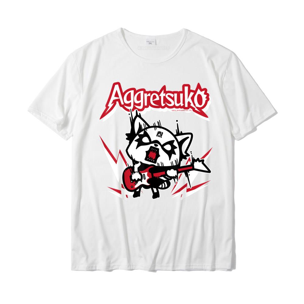 Aggretsuko Rocker Rage Tee Shirt Casual Custom Tops T Shirt New Design Cotton Unisex Top TShirts Plus Size