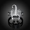 Copper Plated Rings For Women Scorpion Shape Ring Wedding Jewelry Unisex Ring For Lovers Christmas Gift  Stamp Copper Color