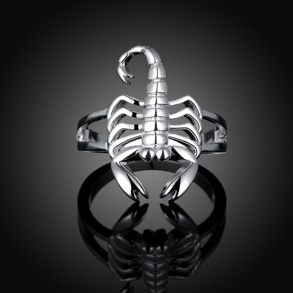 Copper Plated Rings For Women Scorpion Shape Ring Wedding Jewelry Unisex Ring For Lovers Christmas Gift  Stamp Copper Color
