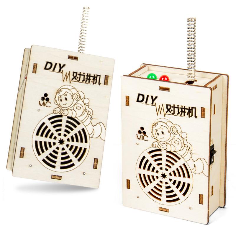 Scientific Experiment Diy Walkie Talkie Model Wireless Calling Stem Kids Craft Set