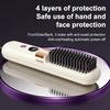Wireless Hair Straightening Brush, 30s Fast Heat Ionic Ceramic Straightener Comb, Portable Cordless Quick Styling Tool for Travel & Daily Touch-Ups