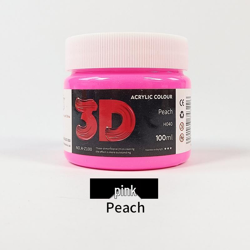 100ml Acrylic Paint for Children's Doodles and Plaster Dolls