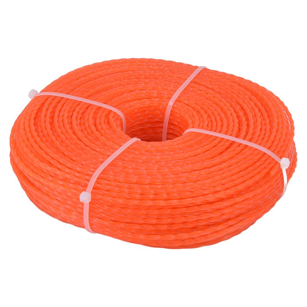 Nylon Trimmer Cord 2.7mm 100m Twist Shape Trimmer Line for Heavy Duty Lawn Mower 