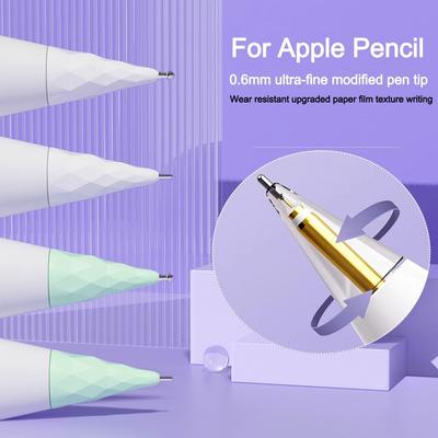 1Pc Replaceable Pencil Tips for Apple Pencil 1 2 3 Soft Silicone Protective Cap Touch Screen Stylus Pen Nibs for IPencil 1 2