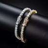Gold/Silver Zircon Crystal Bracelet Jewelry Tennis Bracelet Sparkling Rhinestone Bangle  Women