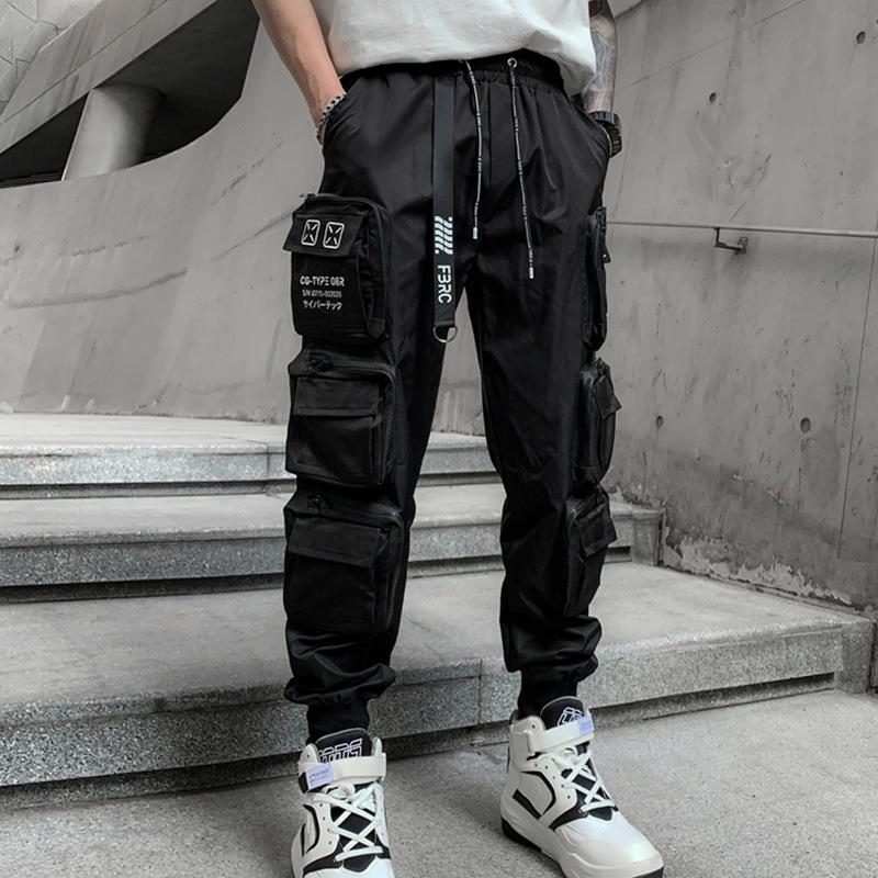 2022 Spring/Summer Men's National Tide Loose Fit Cargo Joggers: Trendy, Functional, and Versatile Casual Pants