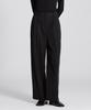 BASIC HOUSE Women'S High-Waisted Wide-Fit Hidden Elastic Waist Slacks Lapt0201
