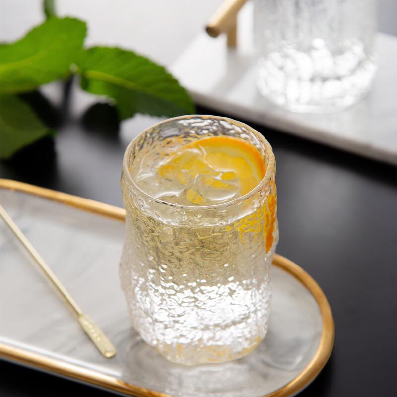 Shangqi Tree Bark Texture Glass Cup