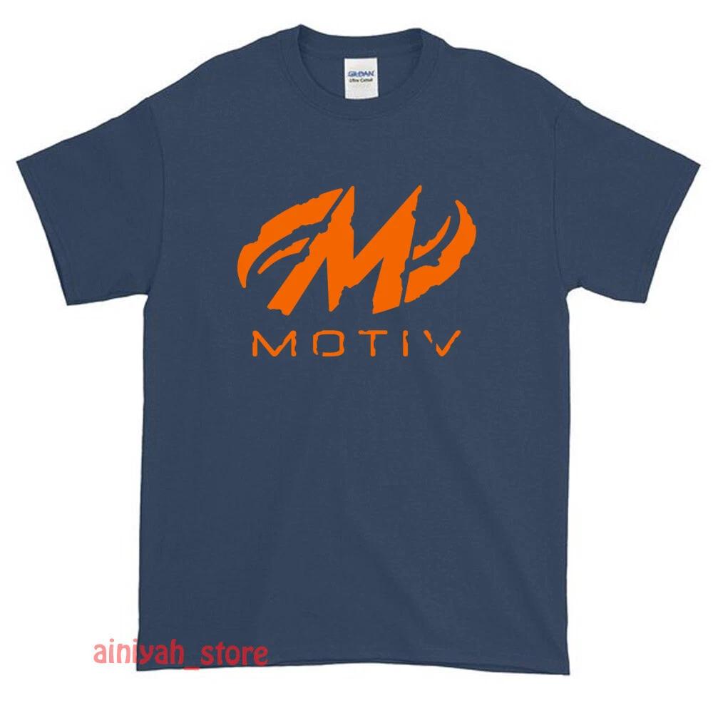 New Motiv Bowling Ball Logo Men s Funny T shirt USA Size S-XXL 2XL