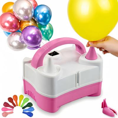 Electric Balloon Pump Kit, Dual Nozzle Air Pump for Balloon Inflator, Balloon Blower Inflator for Party, Birthday, Wedding Balloon Decoration, Include