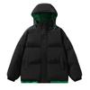 Men's Casual Solid-color Hooded Cotton Jacket With Cotton, Thickened, Warm And Windproof Zipper Jacket