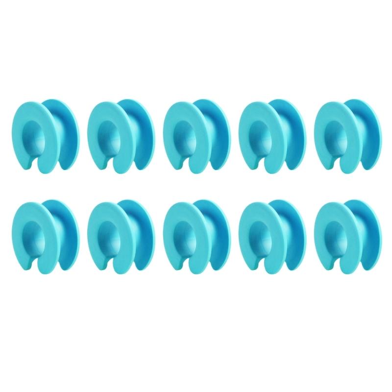 10pcs Silicone Clothes Hanger Fixed Hook Windproof Hanger Fixing Buckle Practical Fixing Ring Prevent Clothes Blowing Down