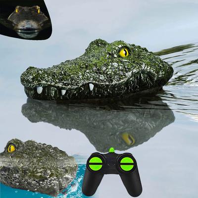 New Crocodile Rc Boat Ship 2.4G Simulation Animal Waterproof Remote Control Alligator Electric Summer Water Pool Toys Gift for Kids