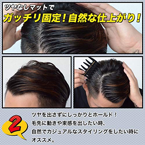 BABLO POMADE Clay Matte Pomade Hair Wax Styling Product for Men, Water-Based Hair Grease, Made In Japan