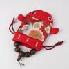 Cartoon Canvas Flower Drawstring Bag New Year Large Capacity Gold Fish Shape Handbag Coin Purse Wedding Candy Bag