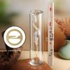 Inverted Metal Incense Holder with Glass Container - Dustproof Anti-Ash Vertical Burner for Study Room