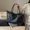 Large Capacity Woven Bag Women's 2026 Summer New Retro Short-distance Travel Bag Korean Fashion Portable Tote Bag