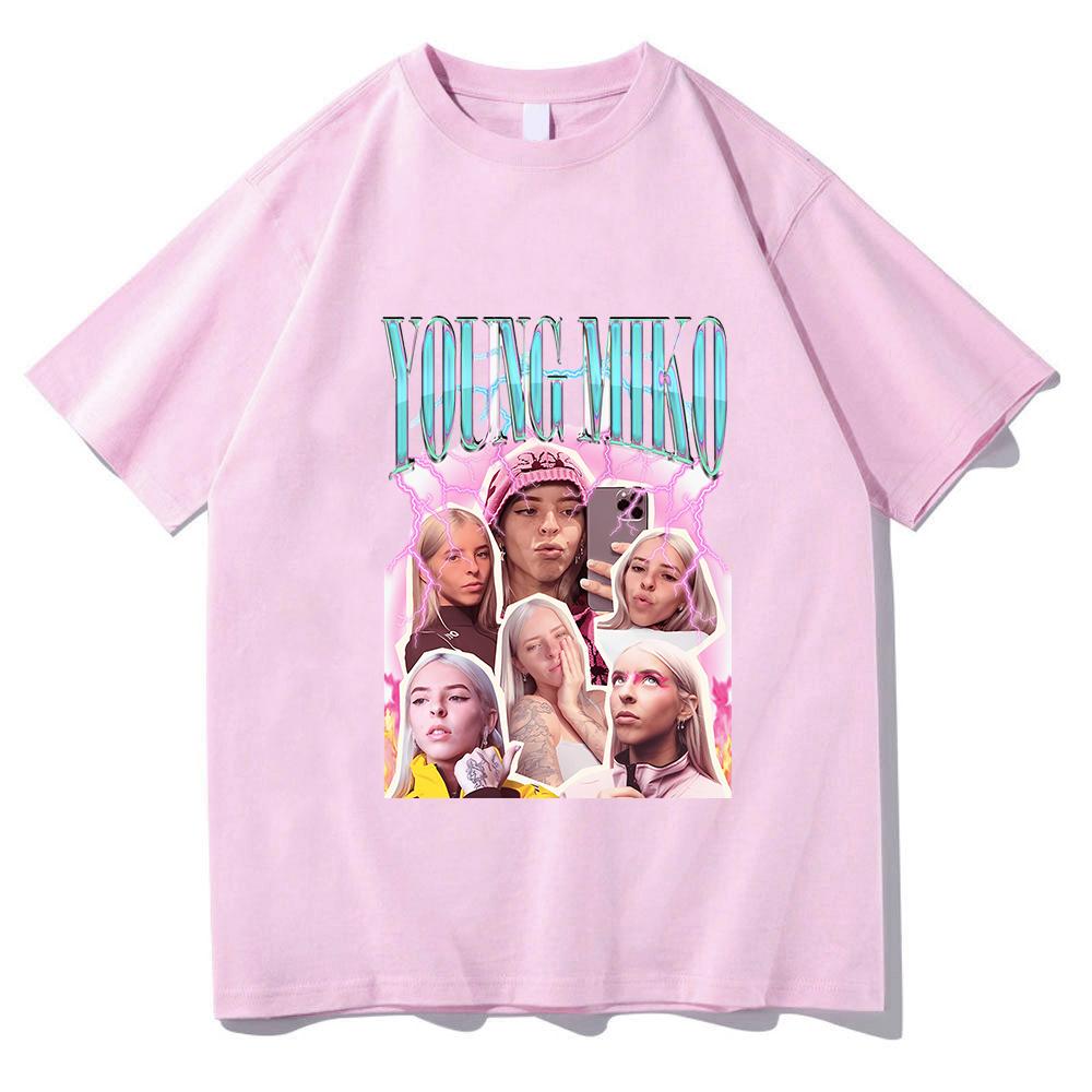 Mladá Miko Tričko Unisex Móda Ležérní Krátký Rukáv Letní Jarní Tričko Bavlna Měkké Vysoce Kvalitní Oblečení Tričko Streetwear