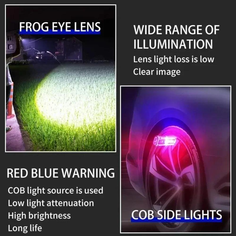 Mini Flashligh XPG COB LED Flashlight 7 Gear Flash Light Torch USB Rechargeable Magnet Work Light Outdoor Camping Lantern