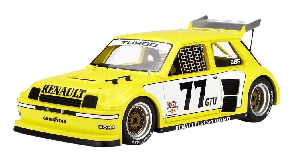OttO Scale Renault Le Car Turbo Imsa Finished Product 1/18 Yellow/White