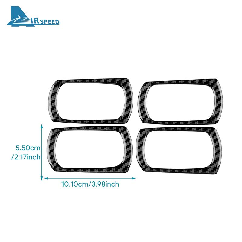 4PCS Real Soft Carbon Fiber Sticker For Opel Corsa 2007 2008 2009 2010 2011 2012 2013 2014 LHD RHD Car Window Lift Button Frame
