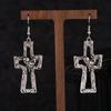 Stylish Religious Pendant Earring Heart Necklace Comfortable Jewelry Alloy Texture Suitable for Dating and Casual Event