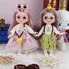 Cute 17Cm Princess Doll With Clothes 13 Joints Ob11 Bjd Dolls Dress Up Toy For Girls Diy Gift